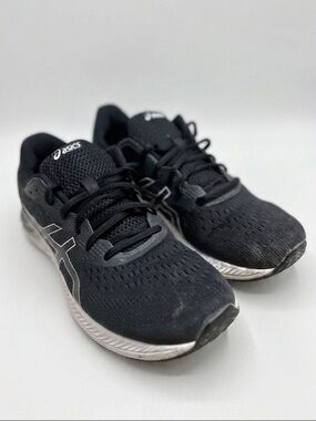 ASICS Black & White Lightweight Mesh Men's Running Sneakers 13